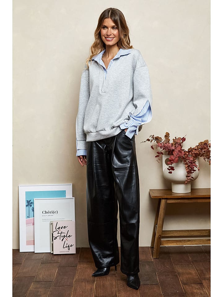 Joséfine Bluzka dresowa "Chaliah" w kolorze szarym rozmiar: L