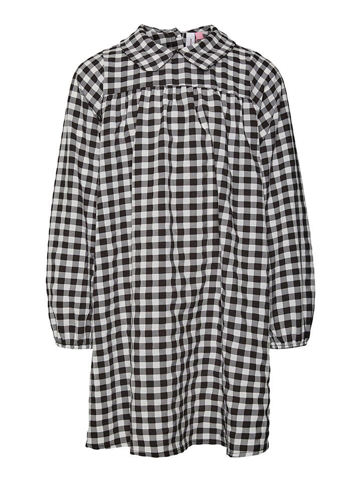 Vero Moda Girl Sukienka "Checksy" w kolorze czarnym rozmiar: 116