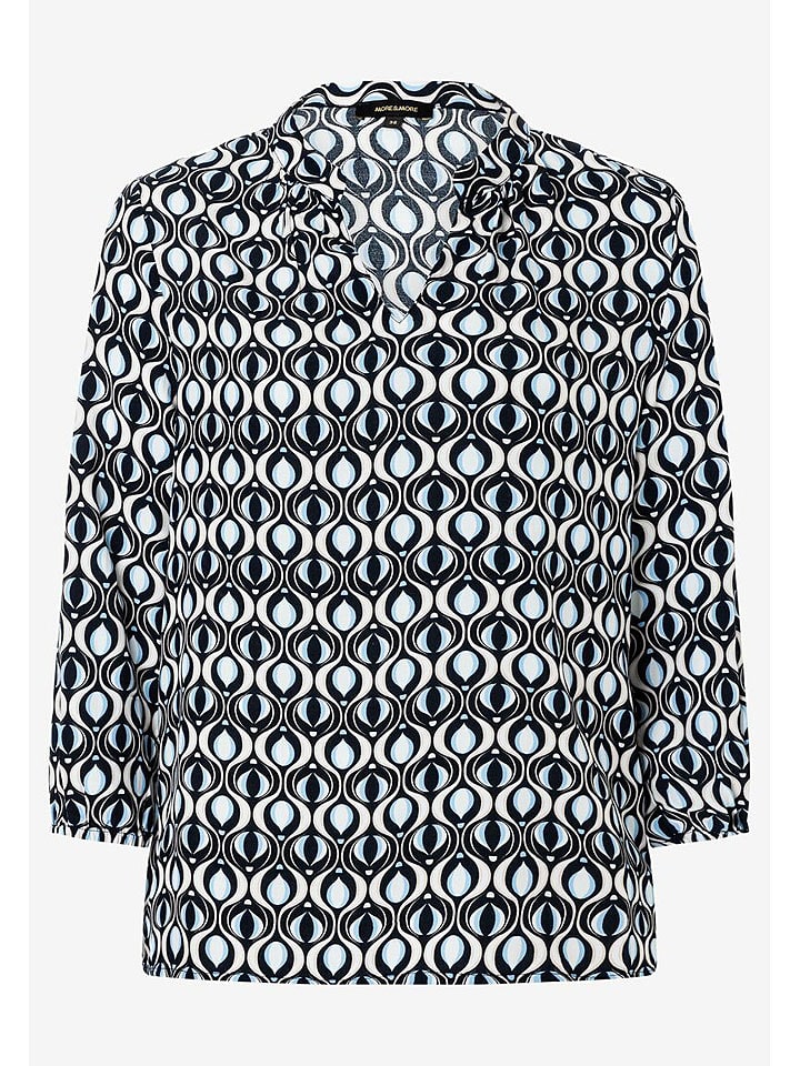 More & More Bluzka w kolorze błękitno-granatowo-białym rozmiar: 46