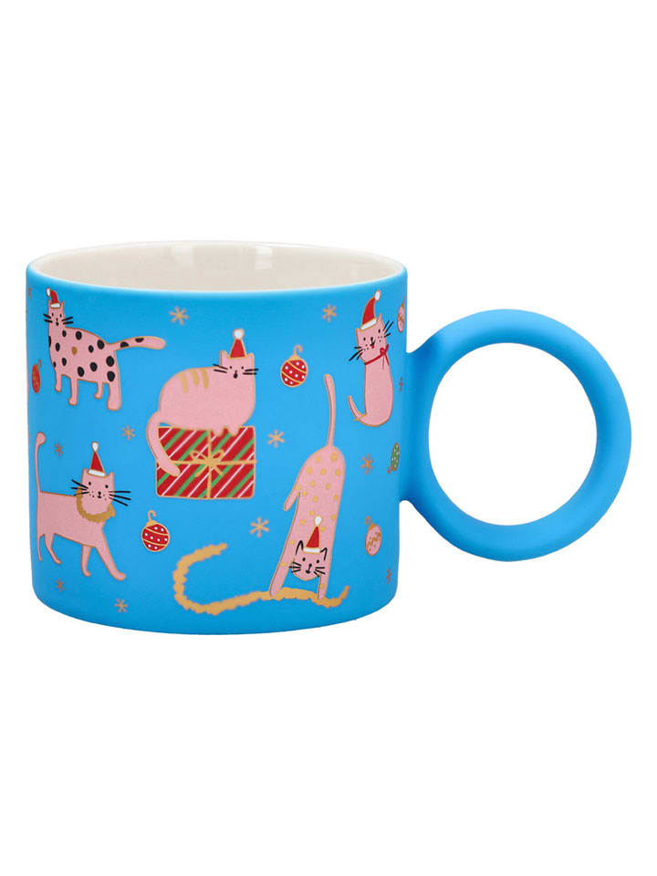 Tognana Kubek "Heavenly Cats" w kolorze błękitnym - 350 ml rozmiar: onesize