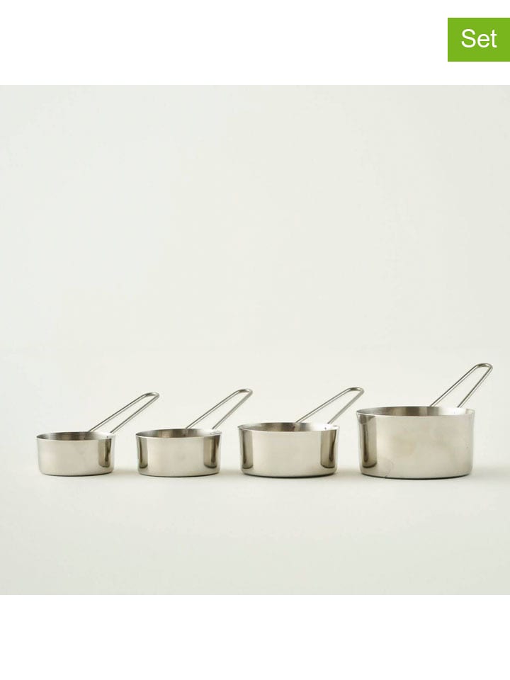 BELLA MAISON Miarki (4 szt.) w kolorze srebrnym z miarką rozmiar: onesize