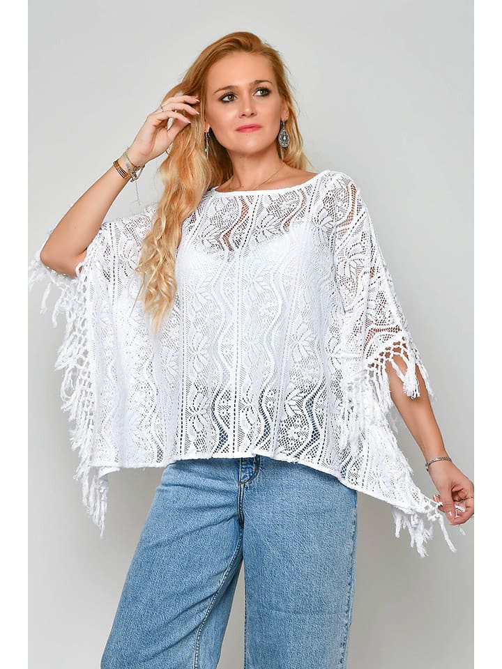 Tarifa Bluzka w kolorze białym rozmiar: M