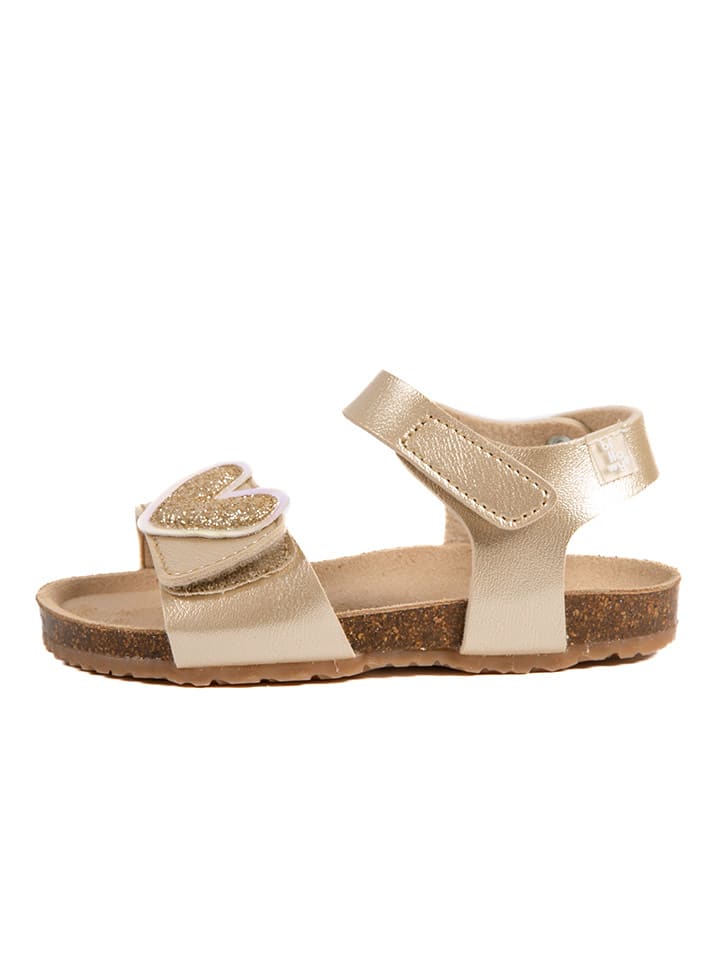 billowy Skórzane sandały "Rosso" w kolorze złotym rozmiar: 32