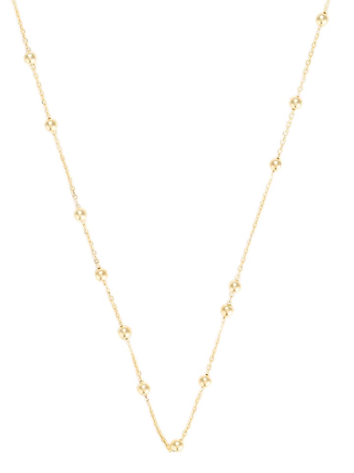 OR ÉCLAT Złoty naszyjnik "Chaine" z elementami ozdobnymi - dł. 50 cm rozmiar: onesize