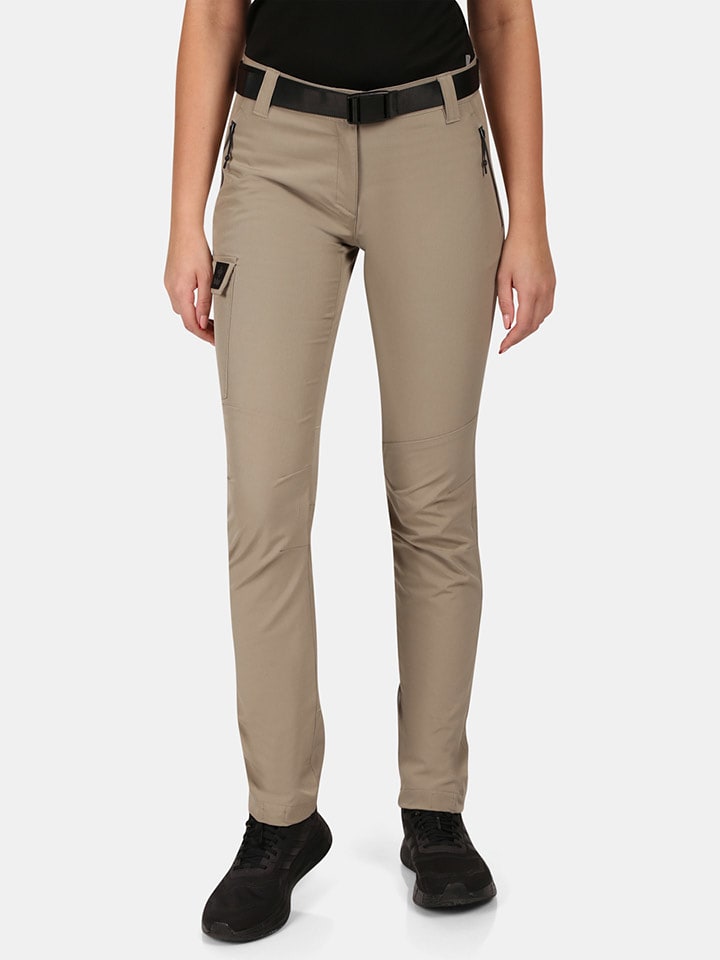 Kilpi Spodnie funkcyjne "Belvela" w kolorze beżowym rozmiar: 38