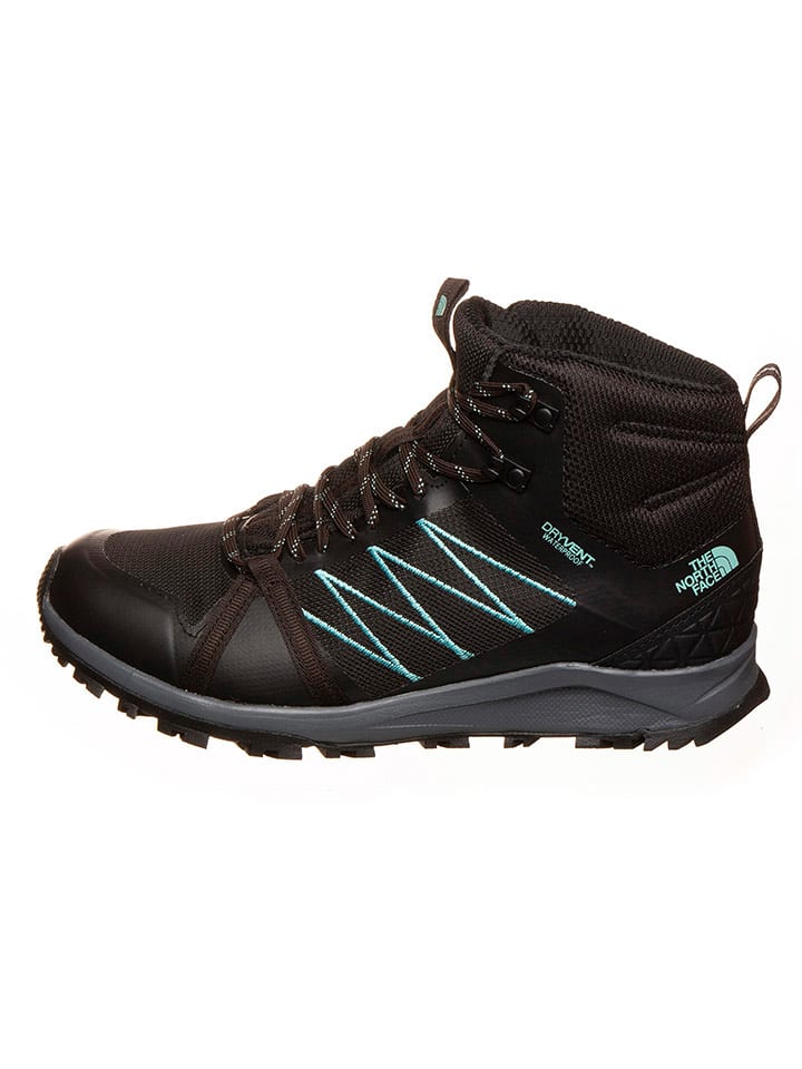 The North Face Buty turystyczne "Litewave Fastpack II" w kolorze czarno-turkusowym rozmiar: 40