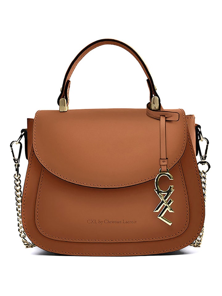 CXL by Christian Lacroix Skórzana torebka w kolorze jasnobrązowym - 23 x 20 x 11 cm rozmiar: onesize