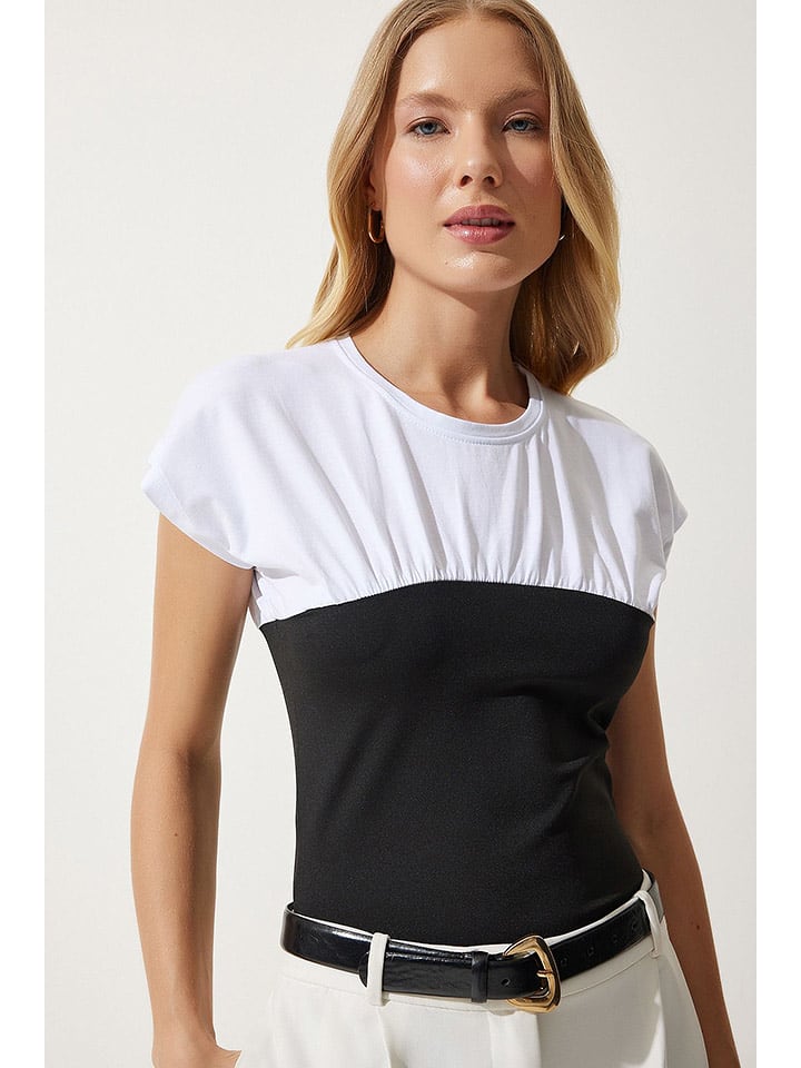 Happiness Istanbul Koszulka w kolorze biało-czarnym rozmiar: M