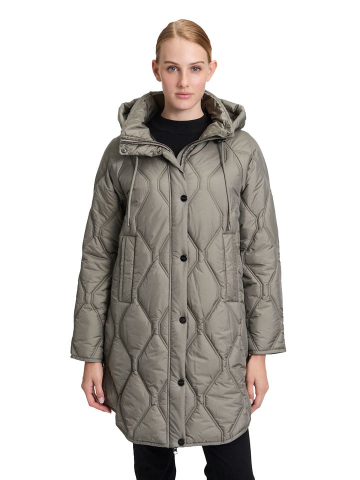 Betty Barclay Płaszcz pikowany w kolorze szarym rozmiar: 38