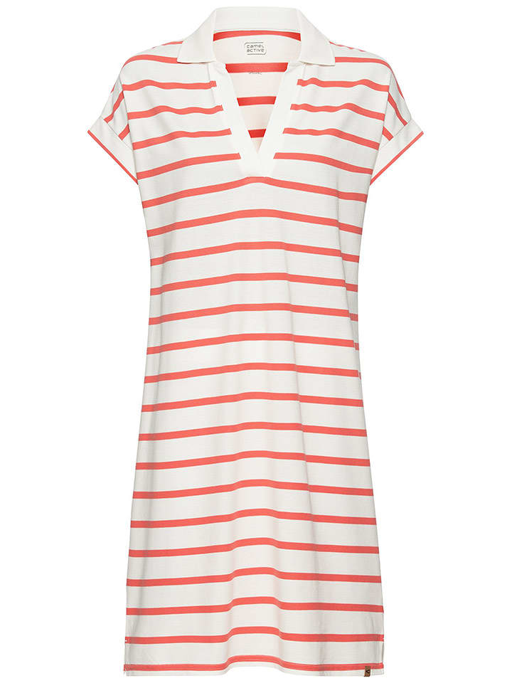 Camel Active Sukienka w kolorze biało-różowym rozmiar: M