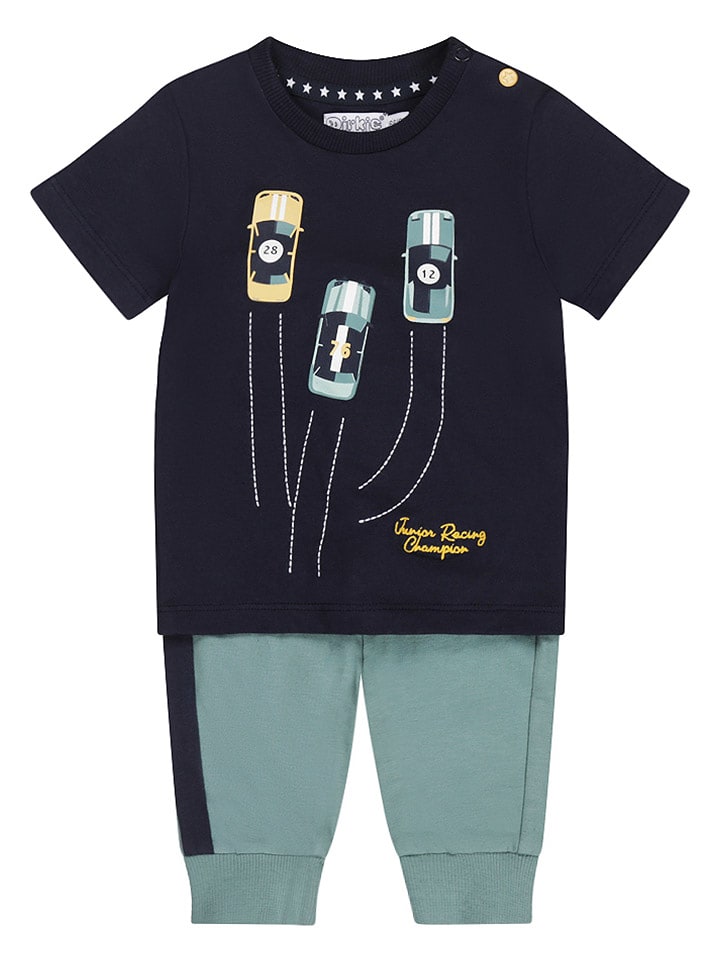 Dirkje 2-częściowy zestaw w kolorze czarno-zielonym rozmiar: 86