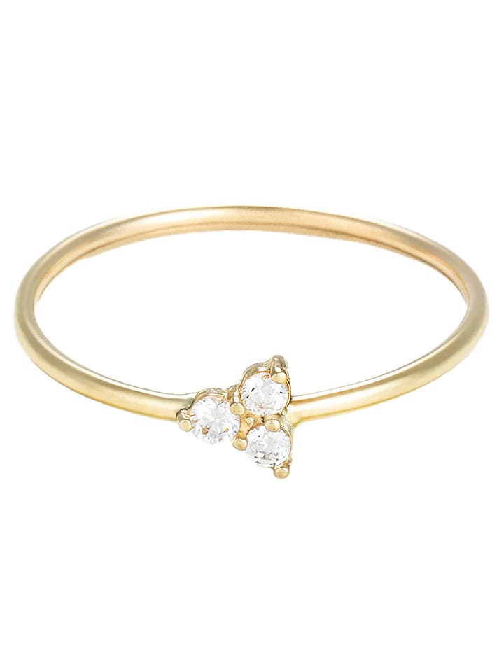 L instant d Or Złoty pierścionek "Mia" z cyrkoniami rozmiar: 58