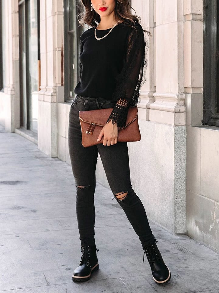 LA Angels Bluzka w kolorze czarnym rozmiar: L