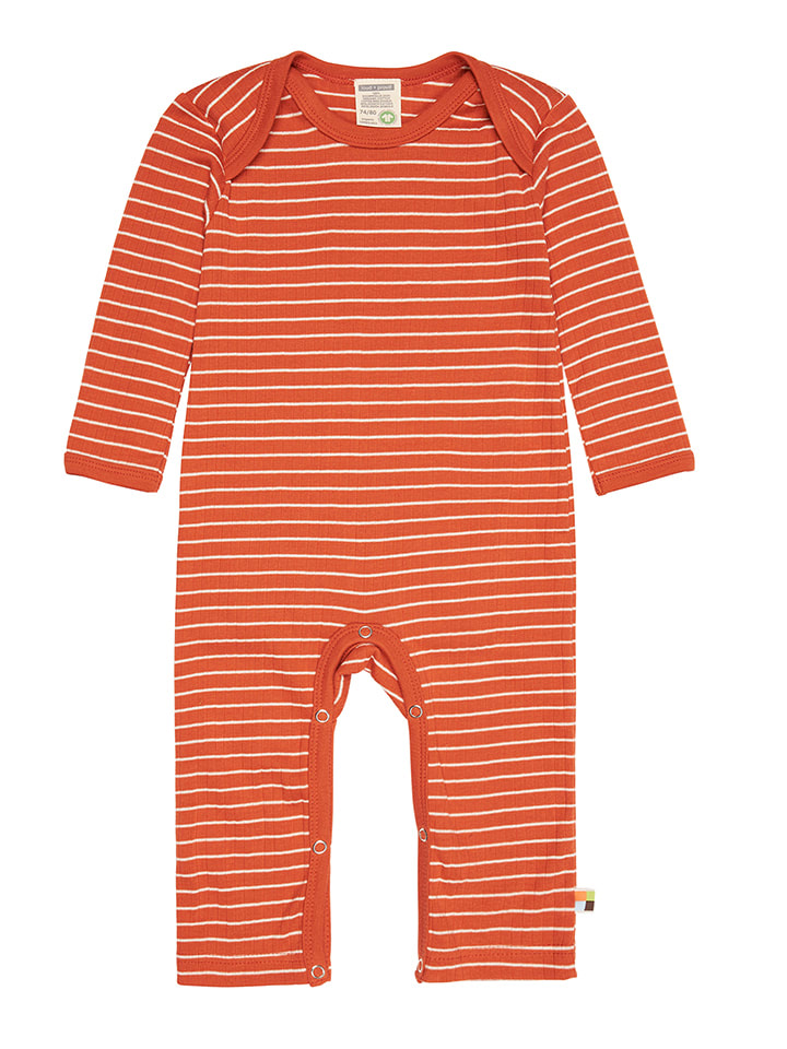 loud + proud Rampers w kolorze pomarańczowym rozmiar: 86/92