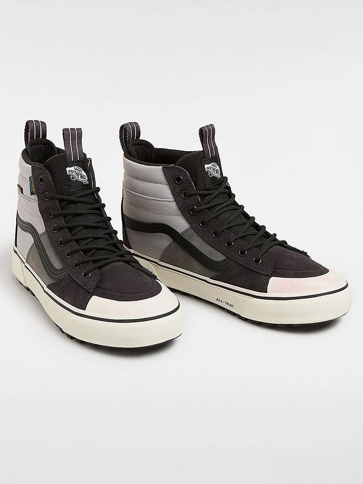 Vans Skórzane sneakersy "Sk8-Hi" w kolorze czarno-szarym rozmiar: 40