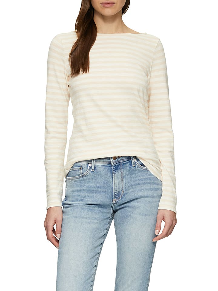 s.Oliver Koszulka w kolorze beżowo-kremowym rozmiar: 46