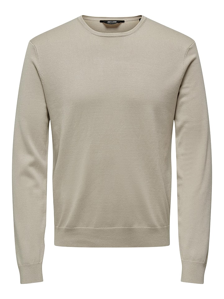ONLY & SONS Sweter "Wyler" w kolorze beżowym rozmiar: S