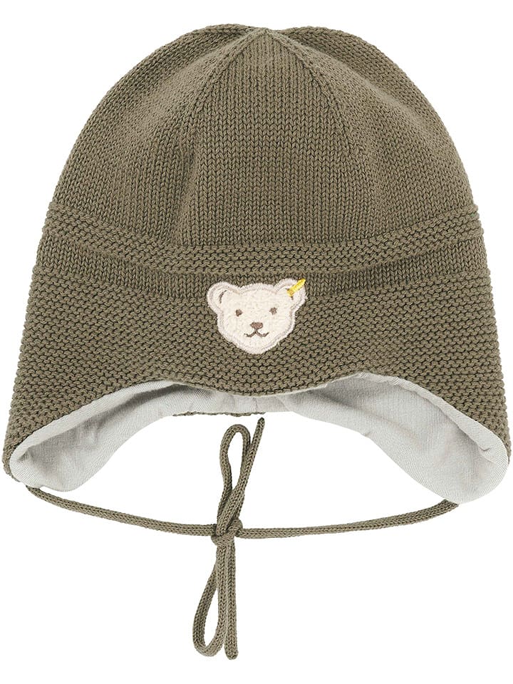 Steiff Czapka w kolorze khaki rozmiar: 43 cm