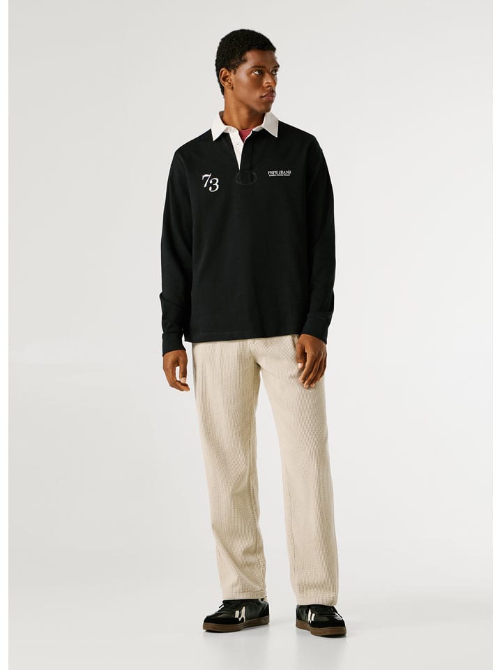 Pepe Jeans Koszulka polo "Cameron" w kolorze czarnym rozmiar: M