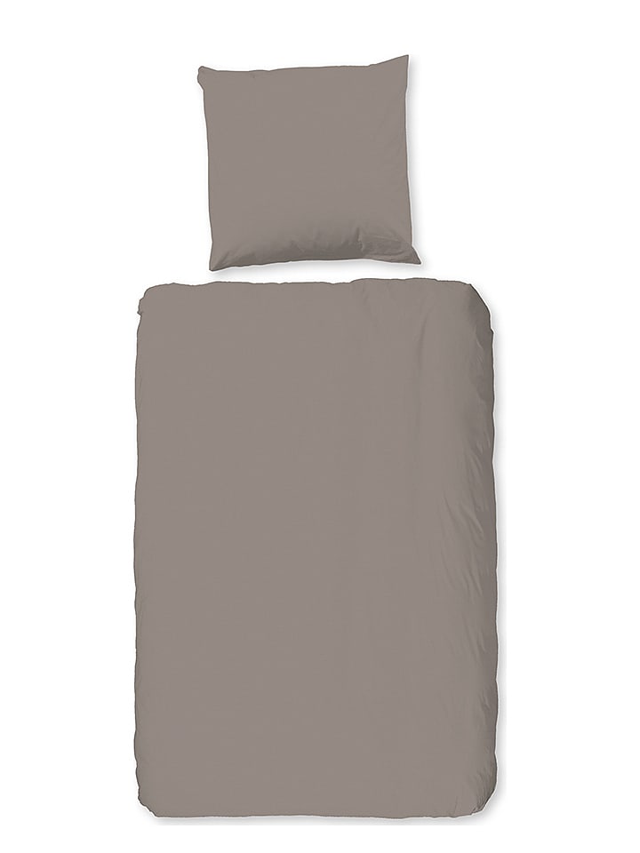 Hip Komplet pościeli satynowej w kolorze szarym rozmiar: 200x220 cm