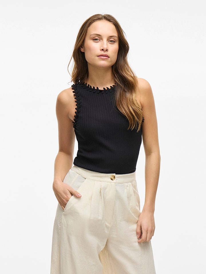 Vila Top w kolorze czarnym rozmiar: L