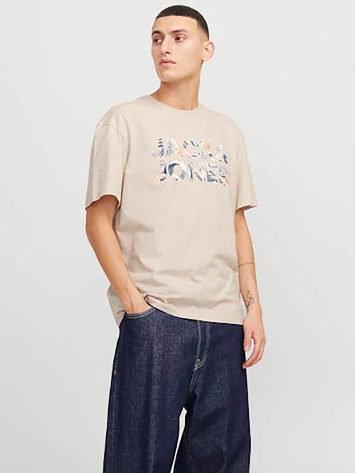Jack & Jones Koszulka w kolorze beżowym rozmiar: XL