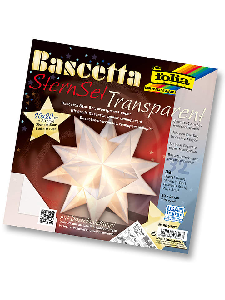 folia PAPER Zestaw w kolorze białym do origami - Ø 30 cm rozmiar: onesize