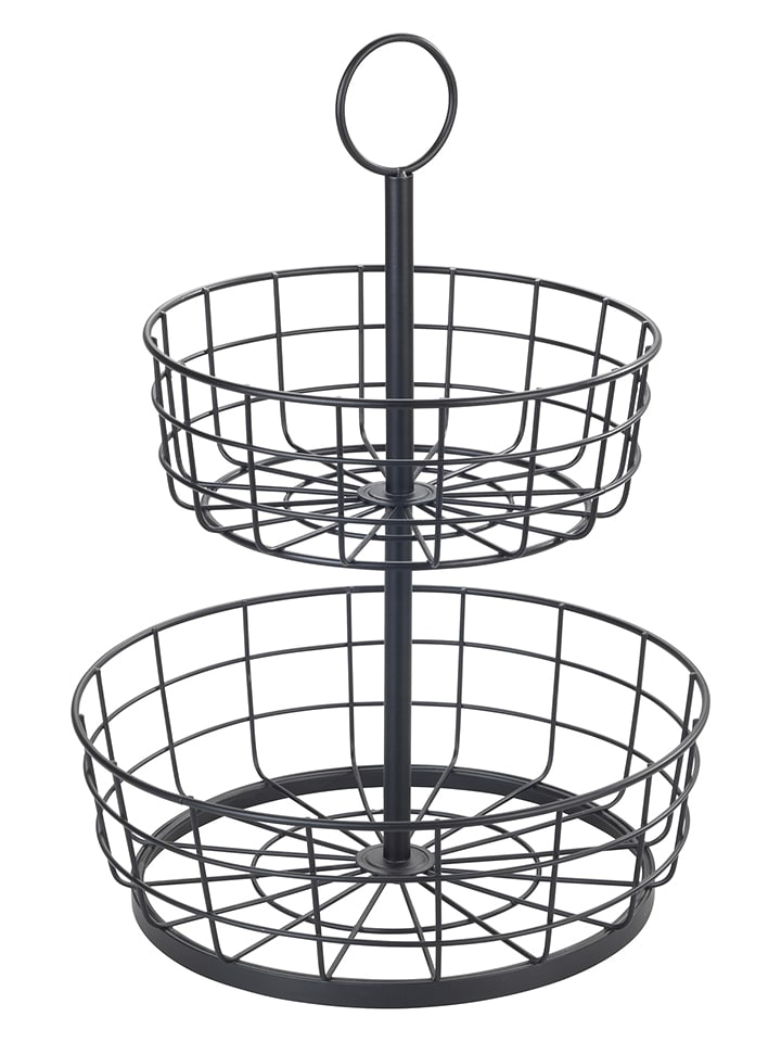 Wenko Etażerka w kolorze czarnym - wys. 39 cm x Ø 28 cm rozmiar: onesize