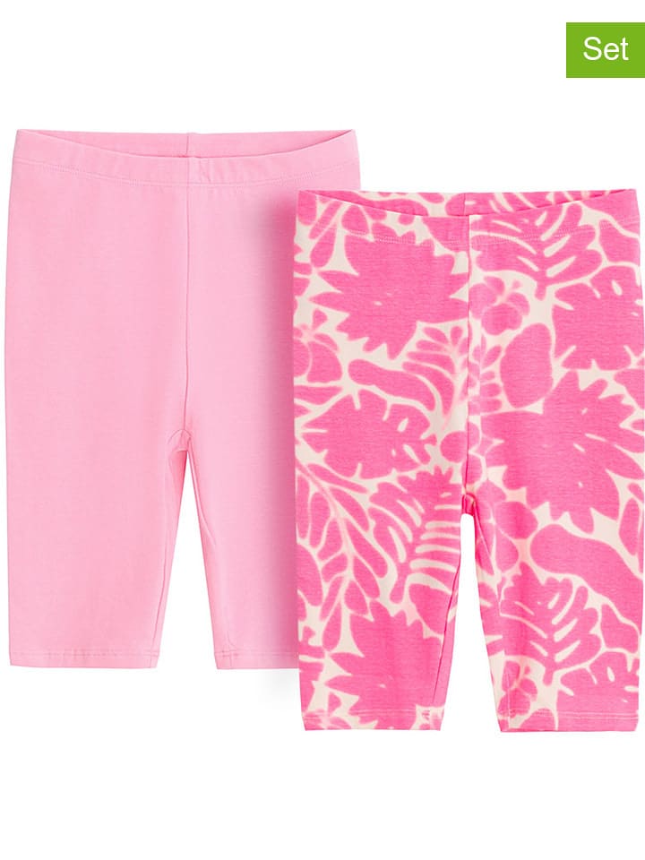 COOL CLUB Legginsy (2 pary) w kolorze różowym i jasnoróżowym rozmiar: 164