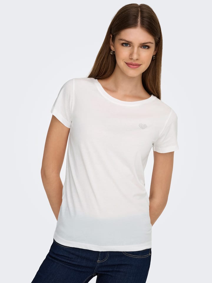 JDY Koszulka w kolorze białym rozmiar: M