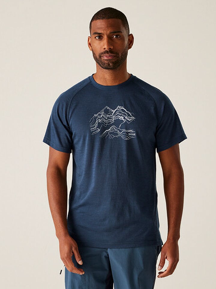 Regatta Koszulka funkcyjna "Escade" w kolorze granatowym rozmiar: XL