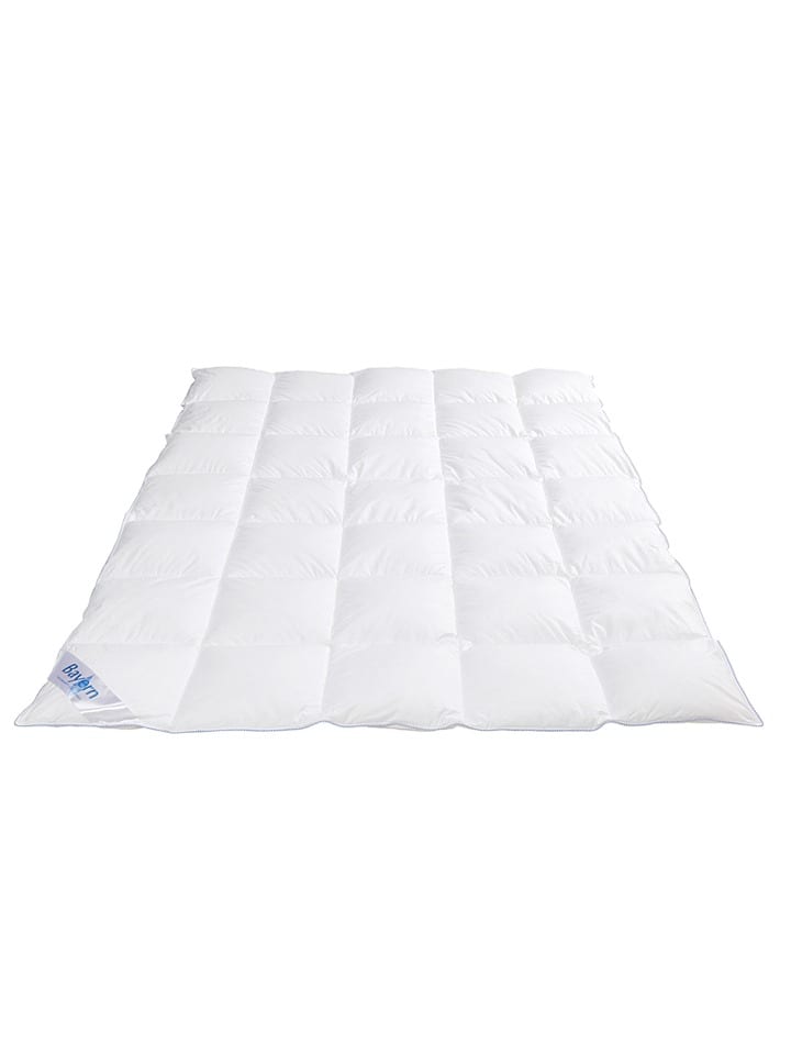 Böhmerwald Pikowana kołdra puchowa "Bayern" w kolorze białym rozmiar: 200x200 cm