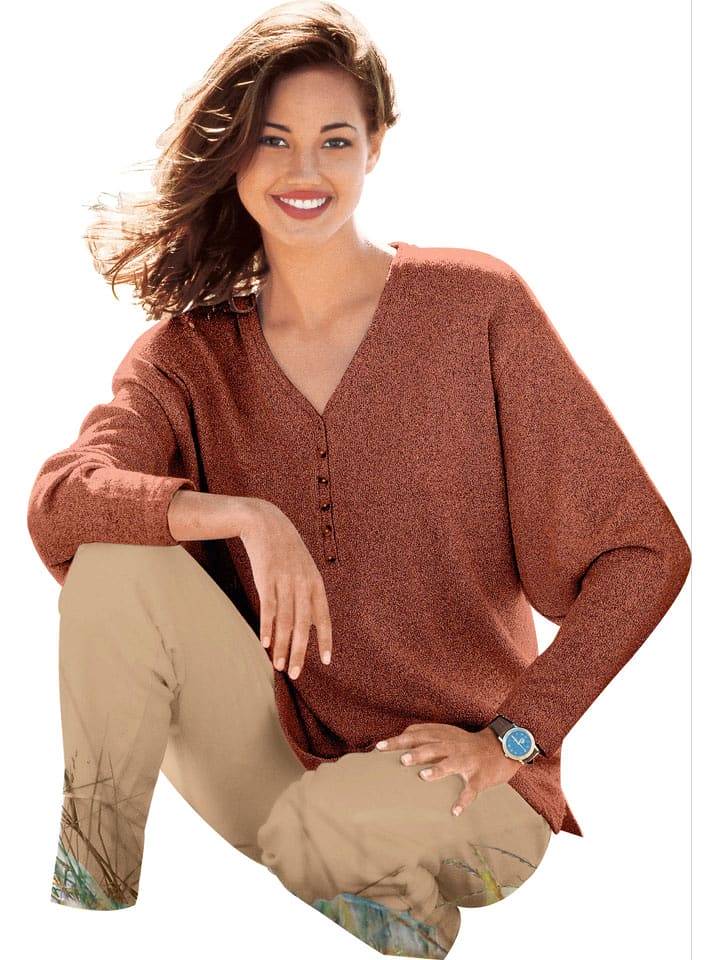 WITT WEIDEN Sweter w kolorze jasnobrązowym rozmiar: 44