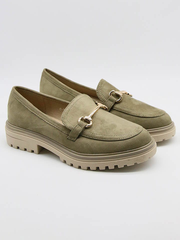 Bellucci Mokasyny w kolorze khaki rozmiar: 40