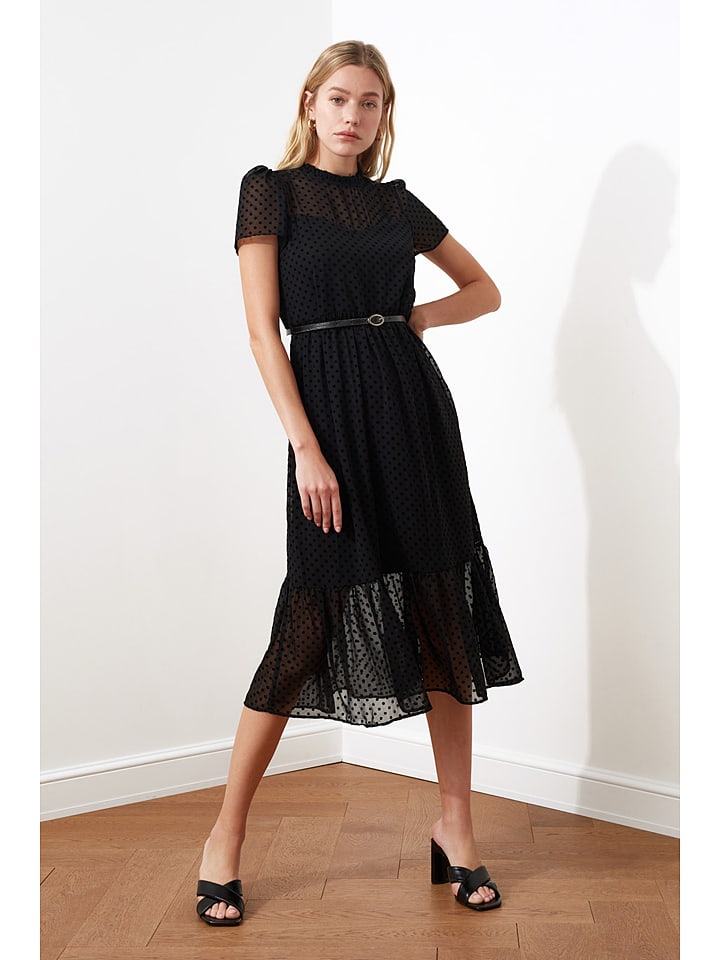 trendyol Sukienka w kolorze czarnym rozmiar: 34