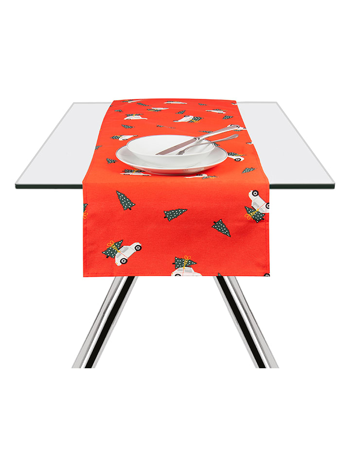 Trendy Kitchen by EXCÉLSA Bieżnik "Ready for Christmas" w kolorze czerwonym - 140 x 40 cm rozmiar: onesize