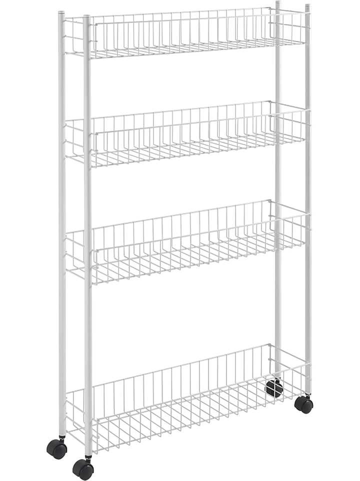 metaltex Wózek wielofunkcyjny "Fino" w kolorze srebrnym - 60 x 95 x 16 cm rozmiar: onesize