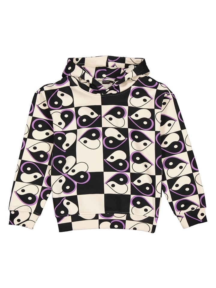 Cars Bluza "Delfina" w kolorze beżowo-czarnym rozmiar: 128