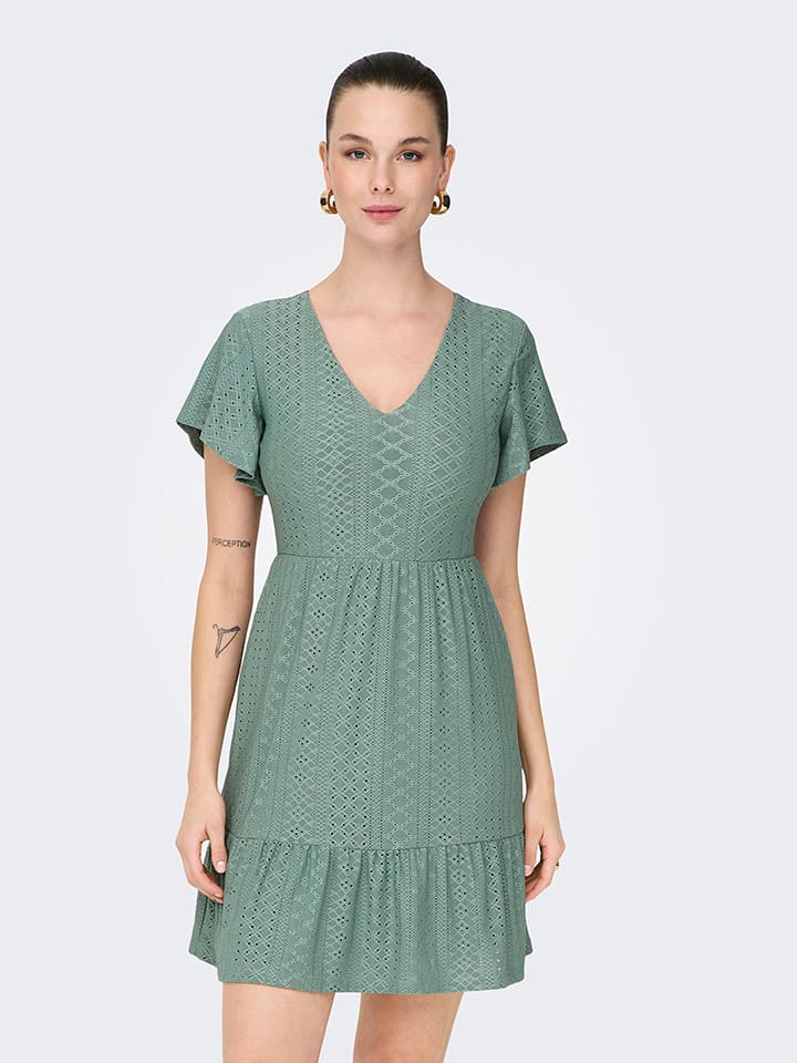 ONLY Sukienka "Sandra" w kolorze turkusowym rozmiar: M