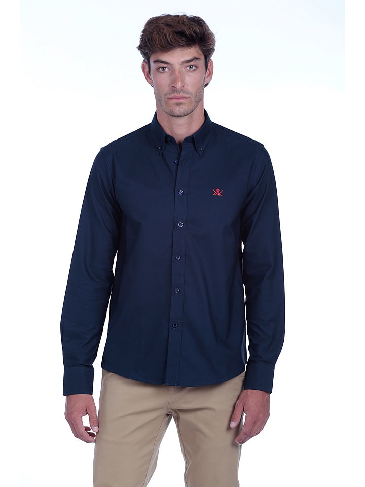 The Time of Bocha Koszula "Oxford" w kolorze granatowym rozmiar: L