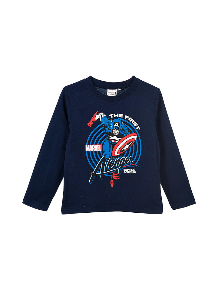 Avengers Koszulka "Avengers" w kolorze granatowym rozmiar: 140