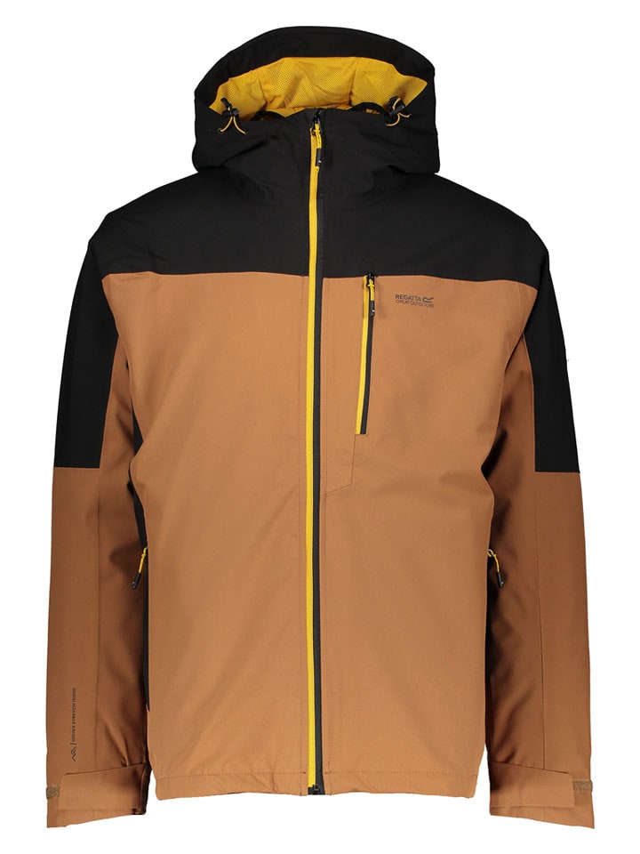 Regatta Kurtka funkcyjna w kolorze czarno-jasnobrązowym rozmiar: XL