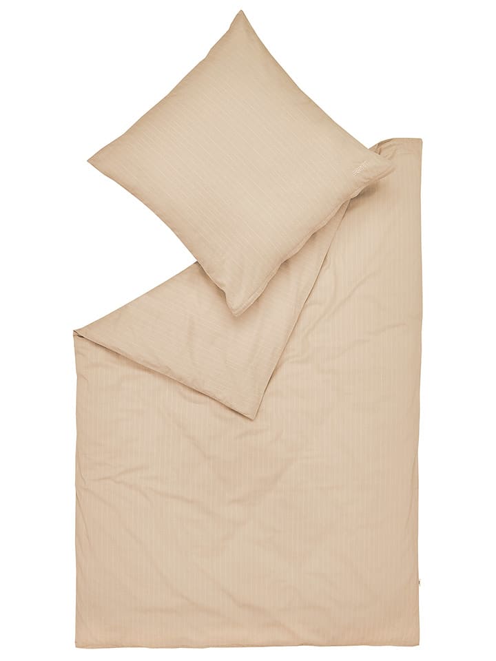 ESPRIT Komplet pościeli flanelowej "Cuno" w kolorze beżowym rozmiar: 135x200 cm