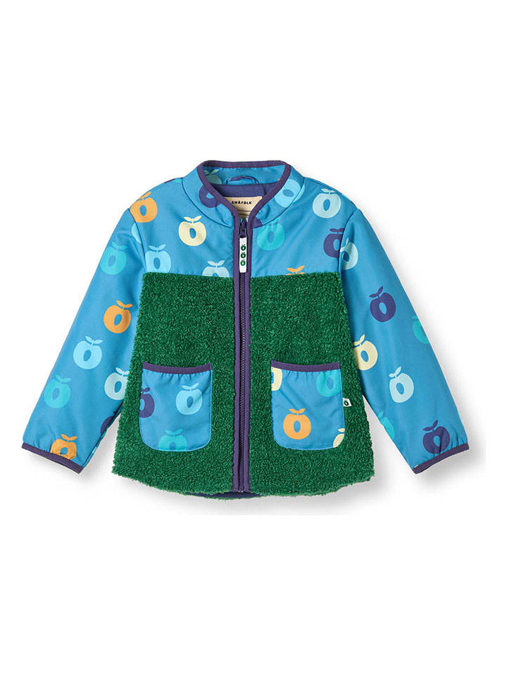 Småfolk Kurtka polarowa w kolorze zielono-niebieskim rozmiar: 98/104