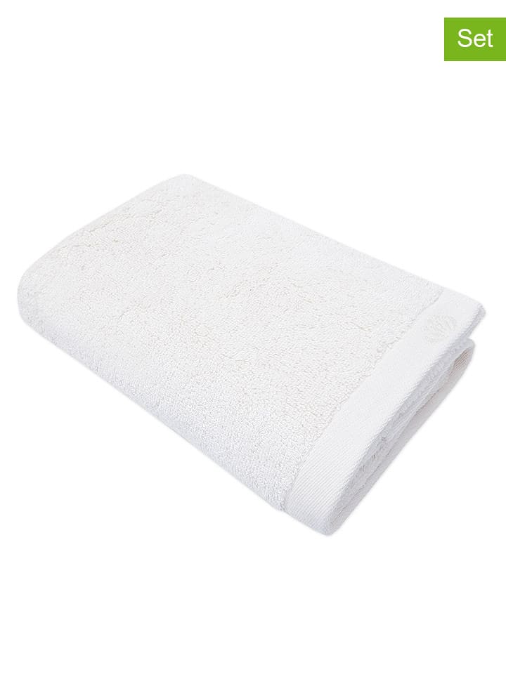 Framsohn Ręczniki (4 szt.) "Botanic Deluxe" w kolorze białym do rąk rozmiar: 50x100 cm