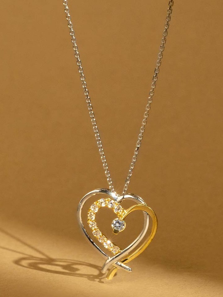 OR ÉCLAT Złota zawieszka z cyrkoniami rozmiar: onesize