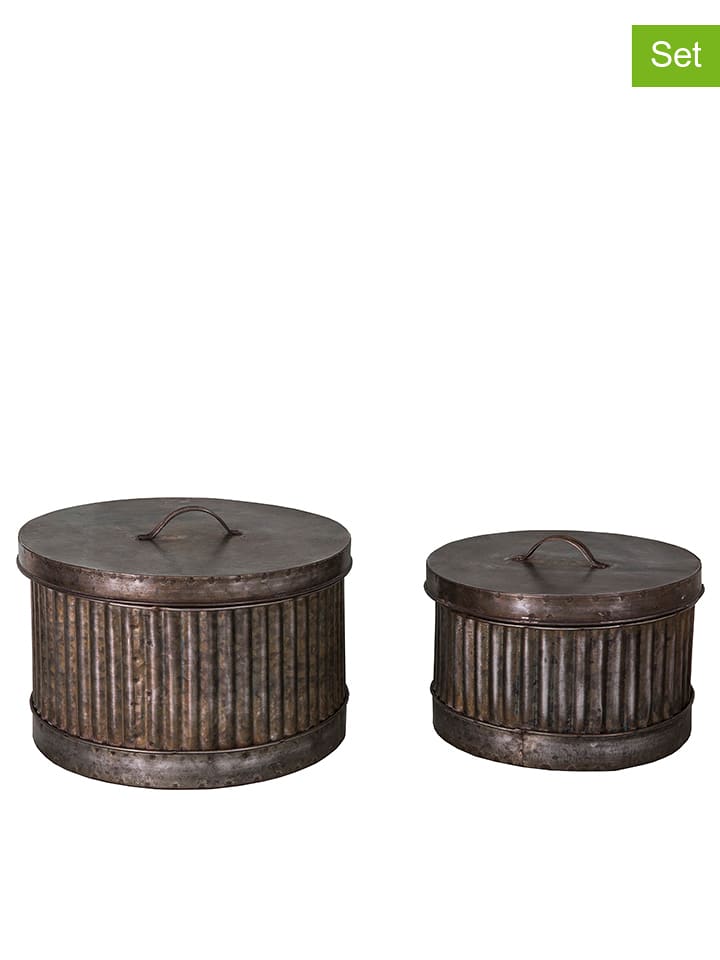 Anticline Pojemniki (2 szt.) w kolorze srebrnym rozmiar: onesize