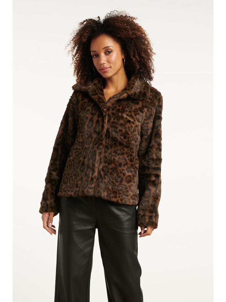 Smashed Lemon Kurtka przejściowa w kolorze brązowym rozmiar: XL