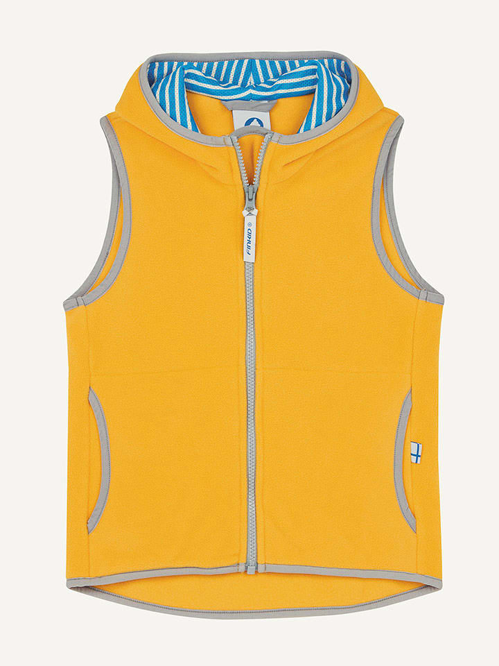 finkid Kamizelka polarowa "Poppeli" w kolorze żółtym rozmiar: 110/120