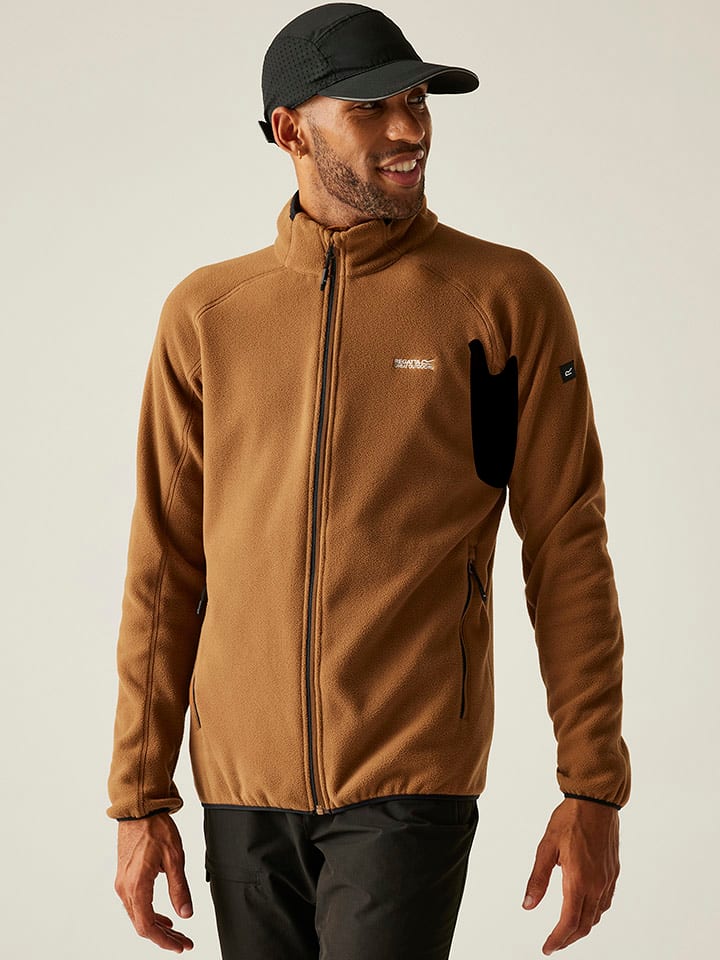 Regatta Kurtka polarowa "Hadfield" w kolorze jasnobrązowym rozmiar: XXL